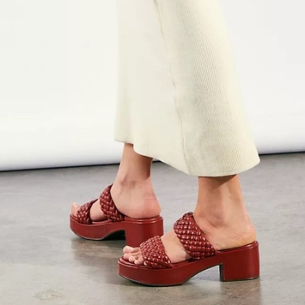 Free People Seychelles Winnie Quilted platforms (also called "Novelty Sandal")